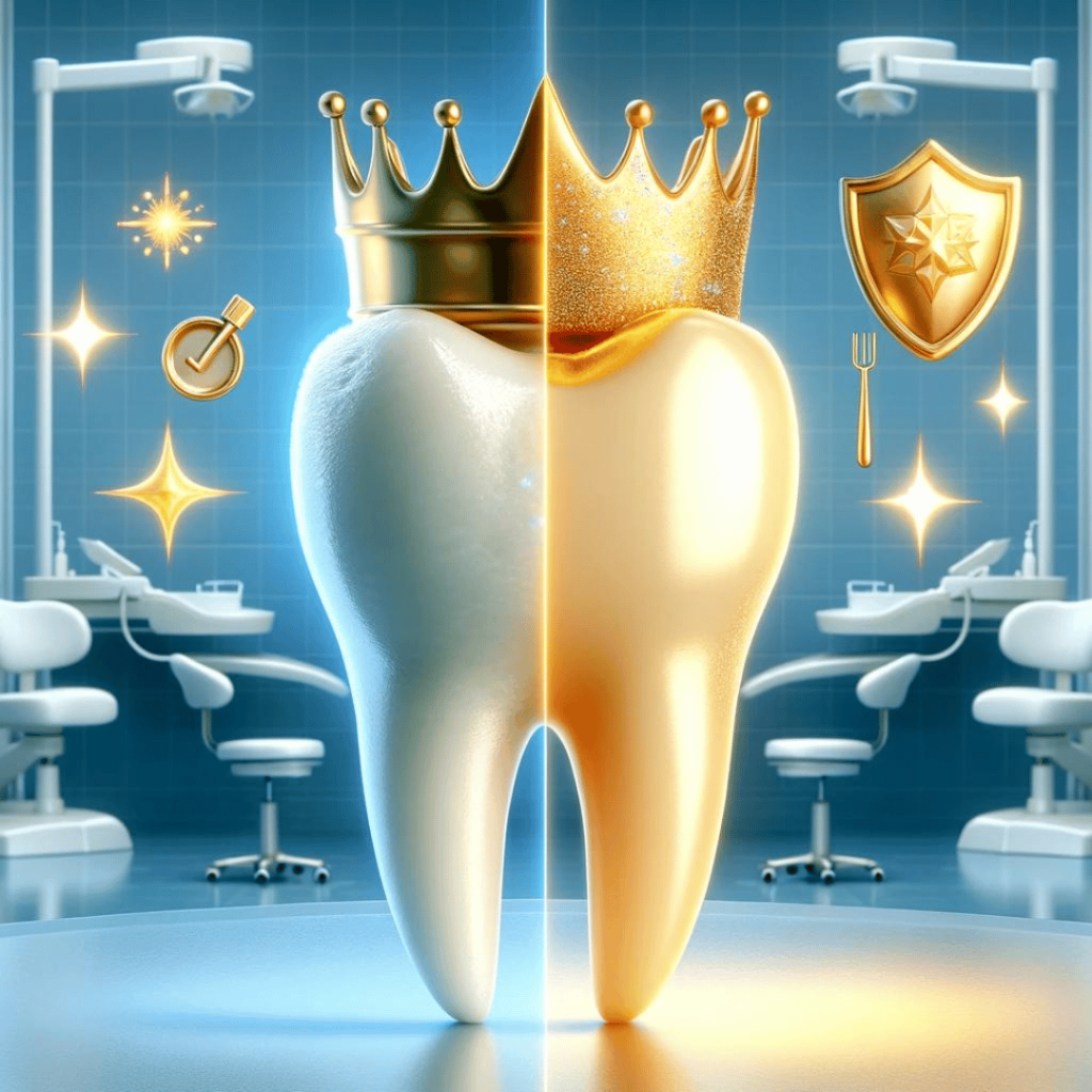 different type of dental crowns