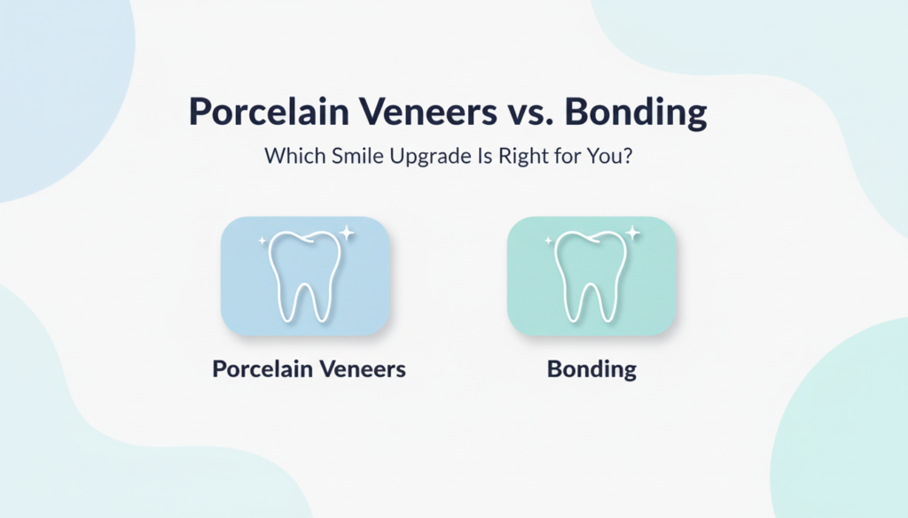 Porcelain Veneers vs. Bonding: Which Smile Upgrade Is Right for You?